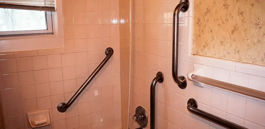Shower grab bar installation for bathroom safety and accessibility in Provo, UT