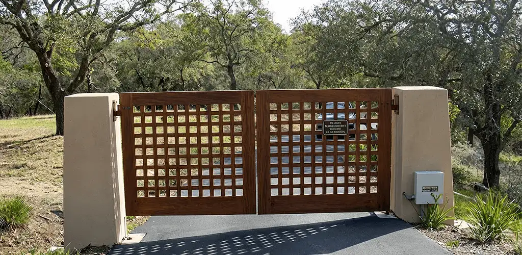 Driveway gate installation for a residential property in Provo, UT