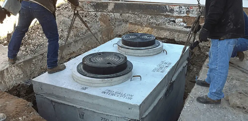 Grease trap installation for a commercial property drainage system in Provo, UT